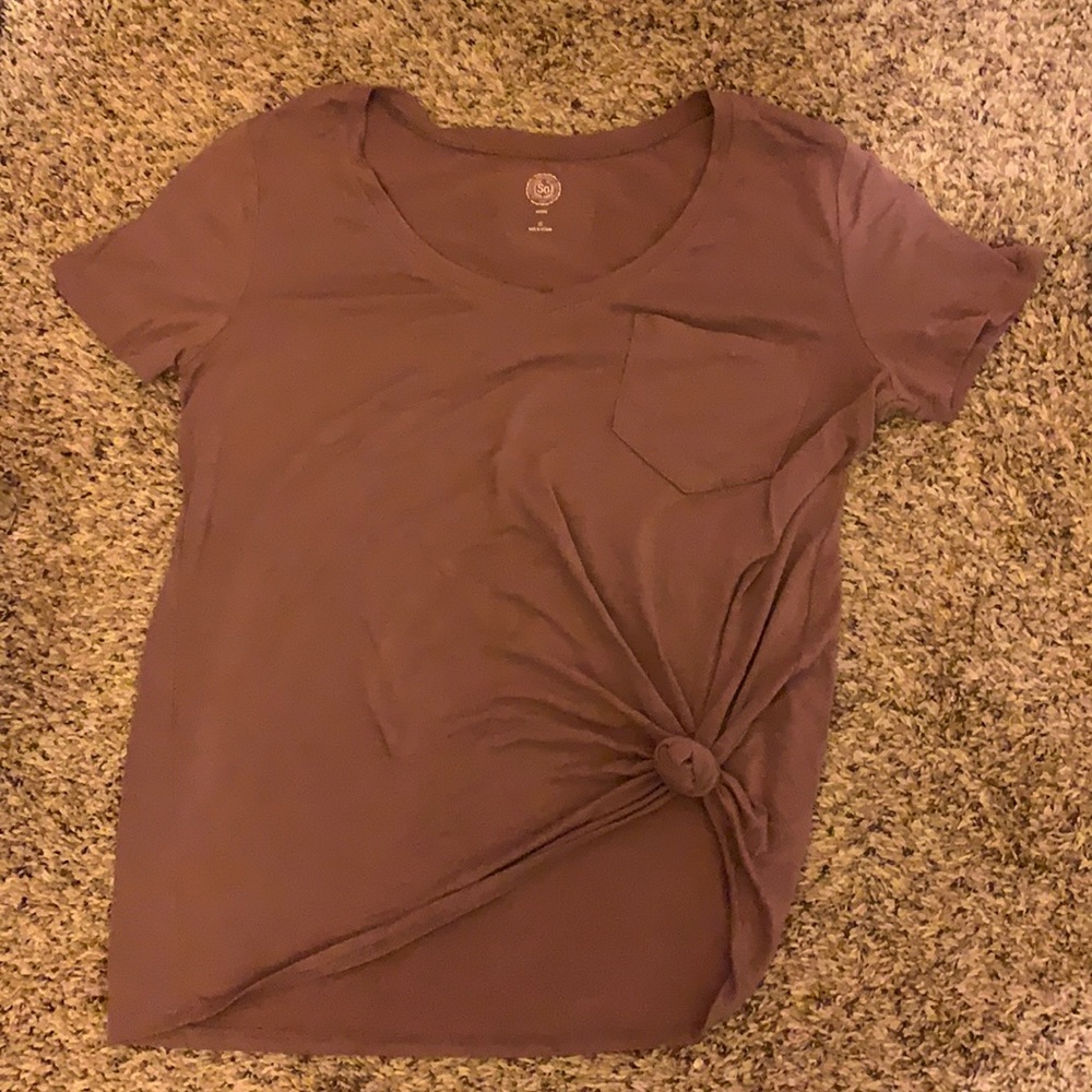 purple shirt